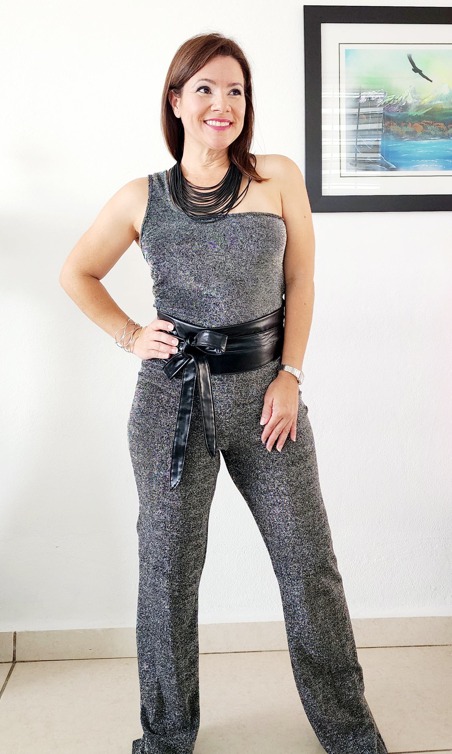 Eclipse de Medianoche - Jumpsuit One Shoulder ✨