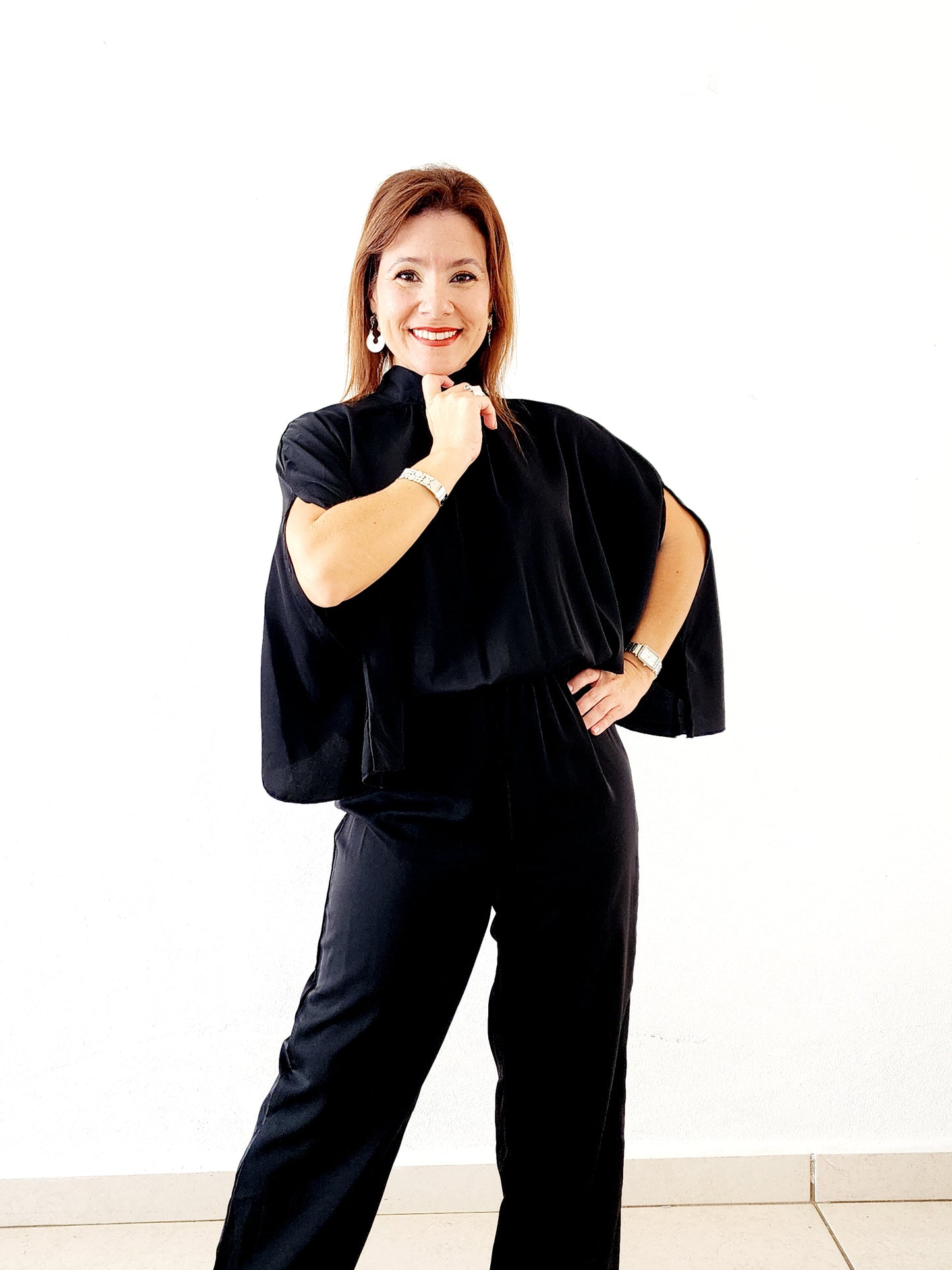 Jumpsuit Elegancia Versátil – Negro 🔥