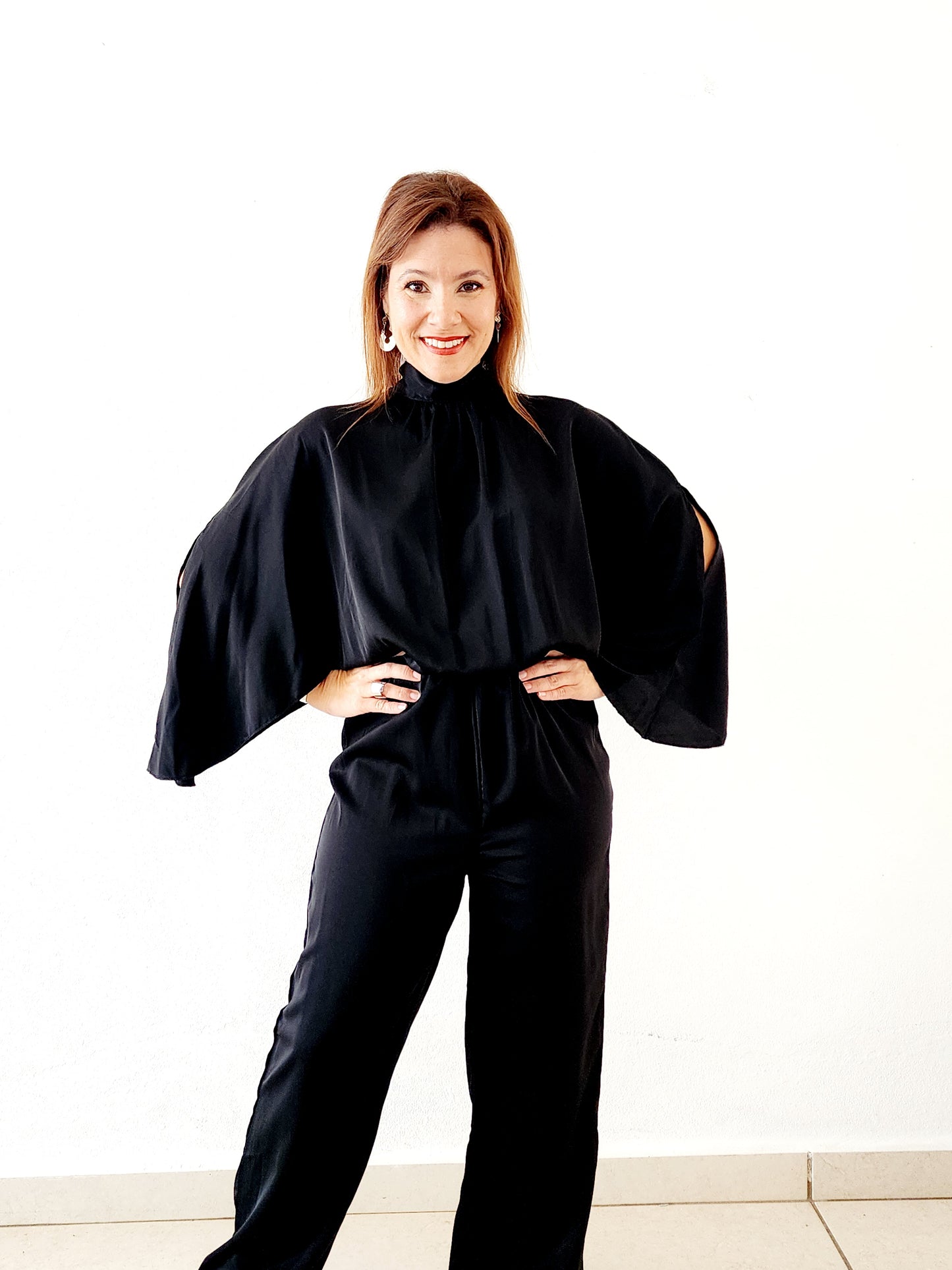 Jumpsuit Elegancia Versátil – Negro 🔥