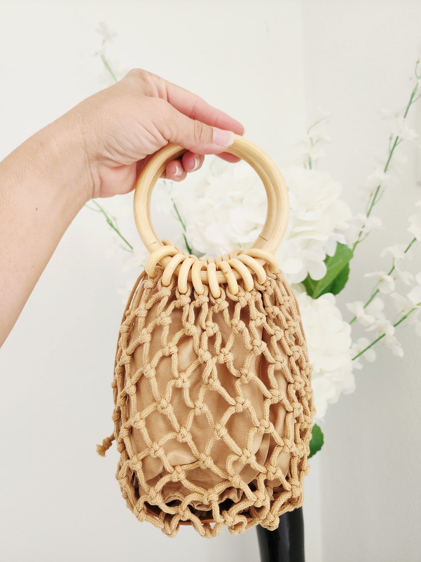 👜 Cartera “Encanto Natural” – Blanca o Crema 🤍✨