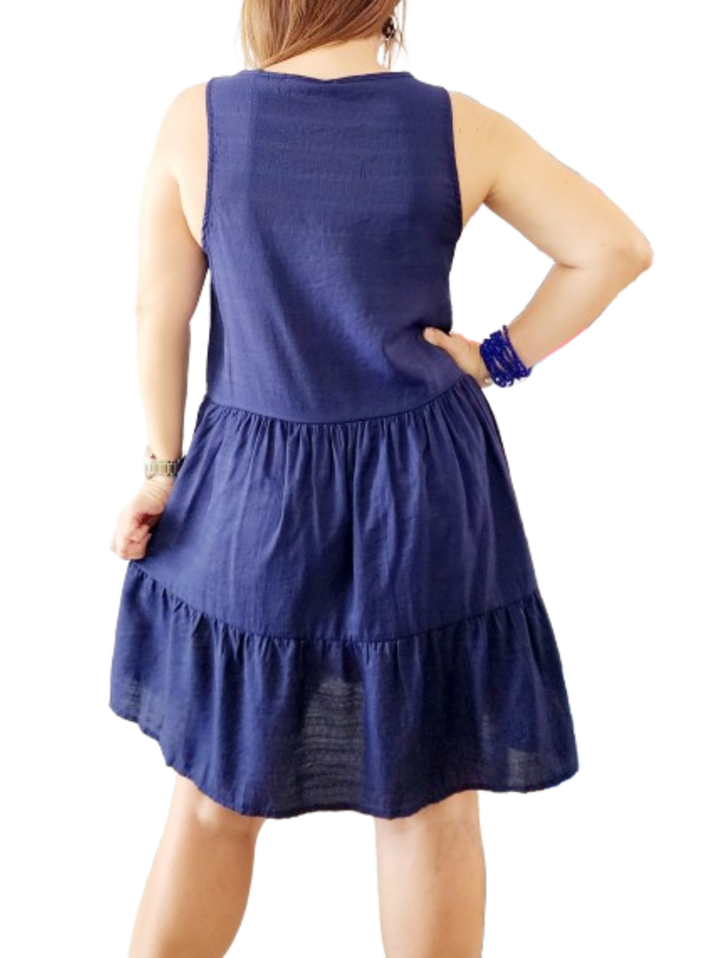 Boho Navy Dress