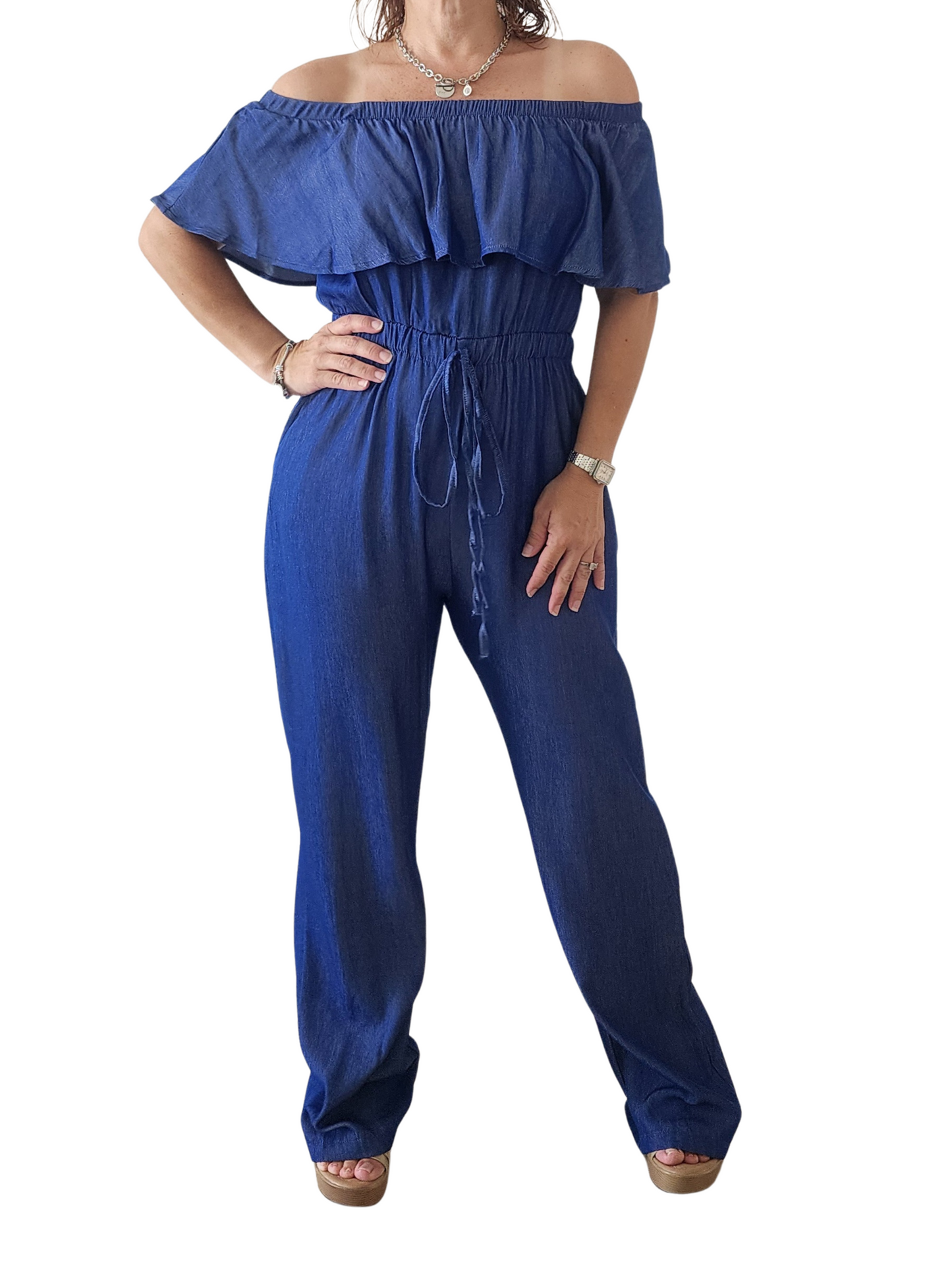 Jumpsuit Azul Mahón “Olas de Estilo” 💙