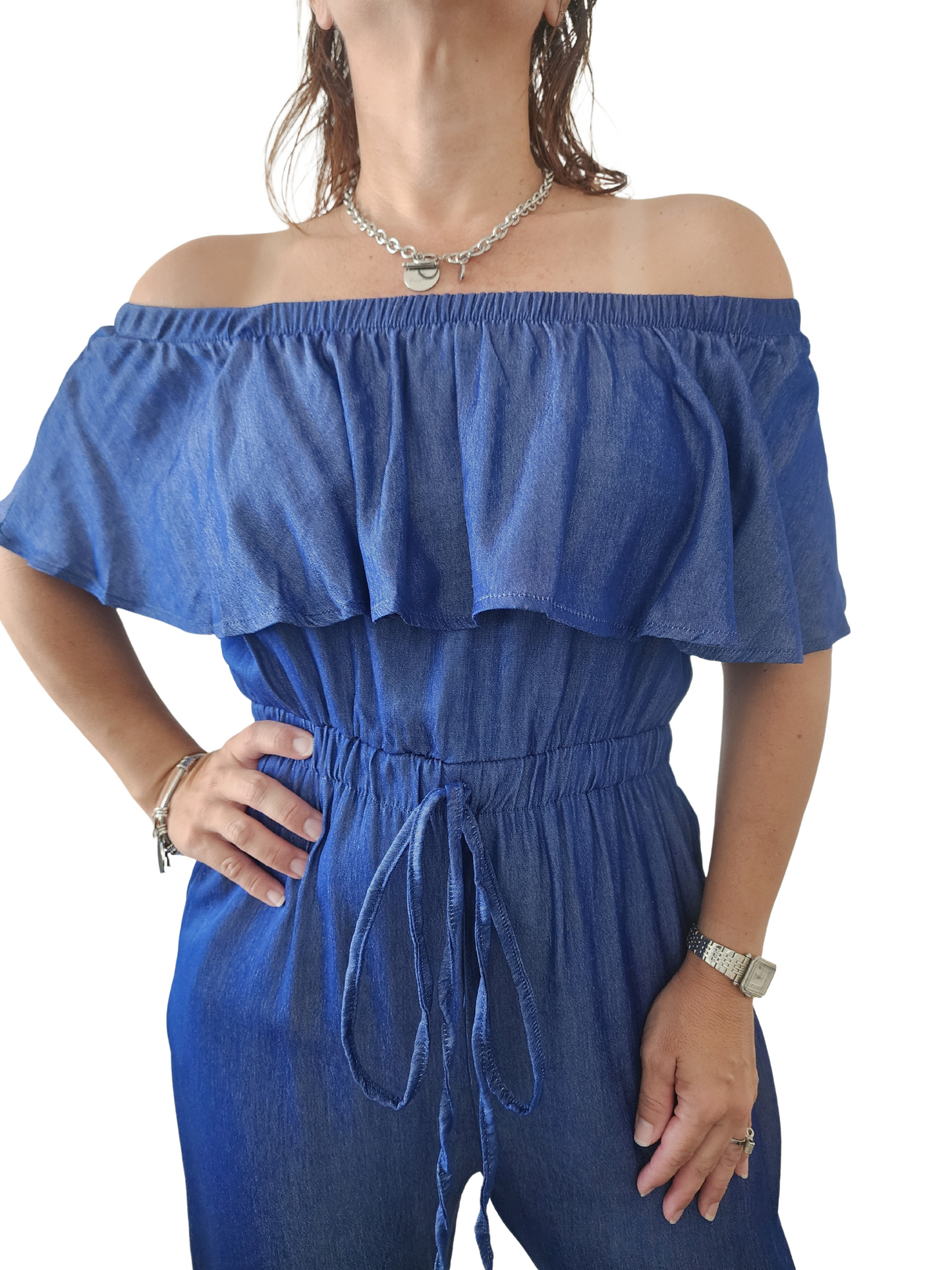 Jumpsuit Azul Mahón “Olas de Estilo” 💙