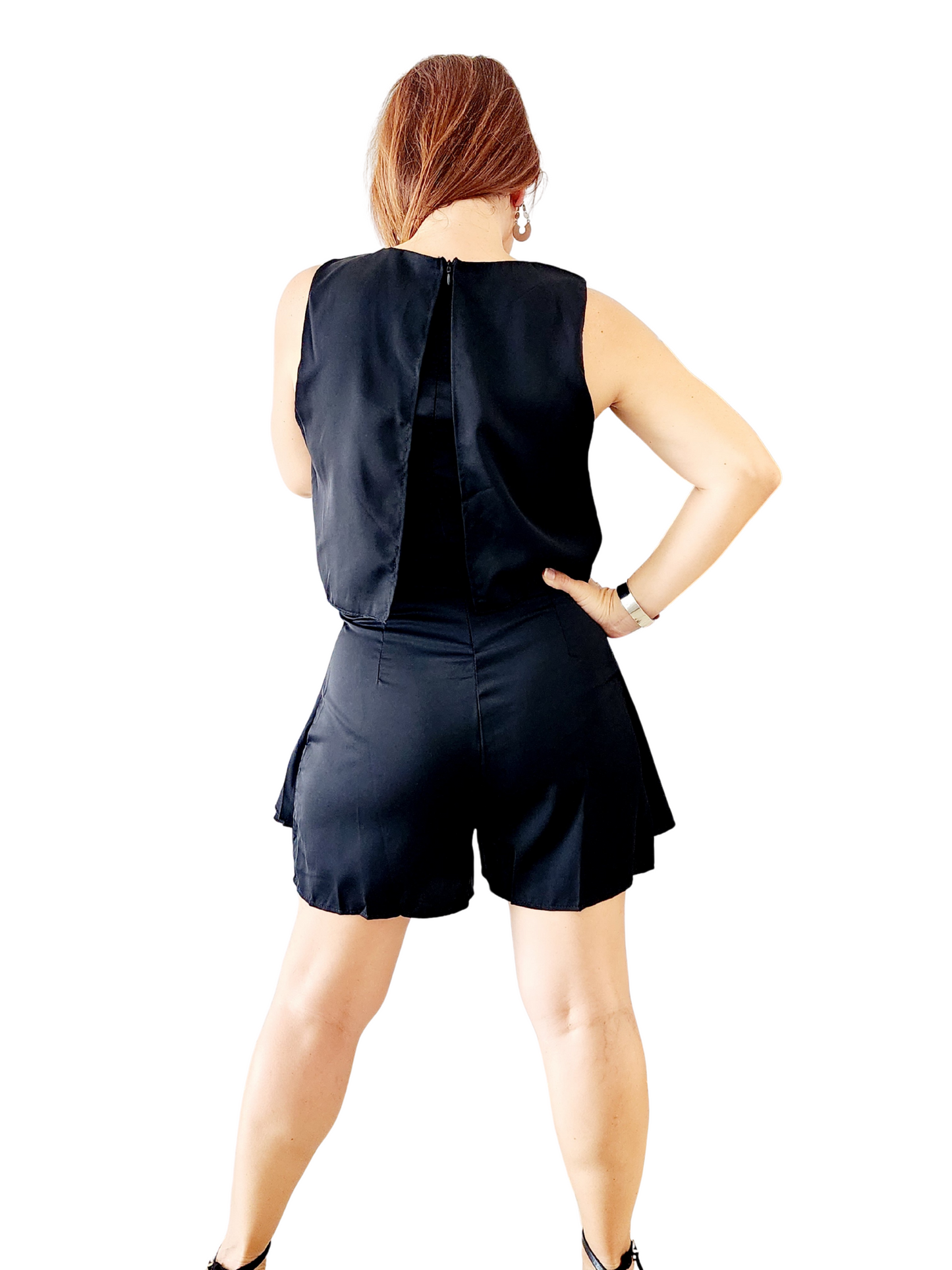 Romper Corto Negro Estilo Traje 🖤