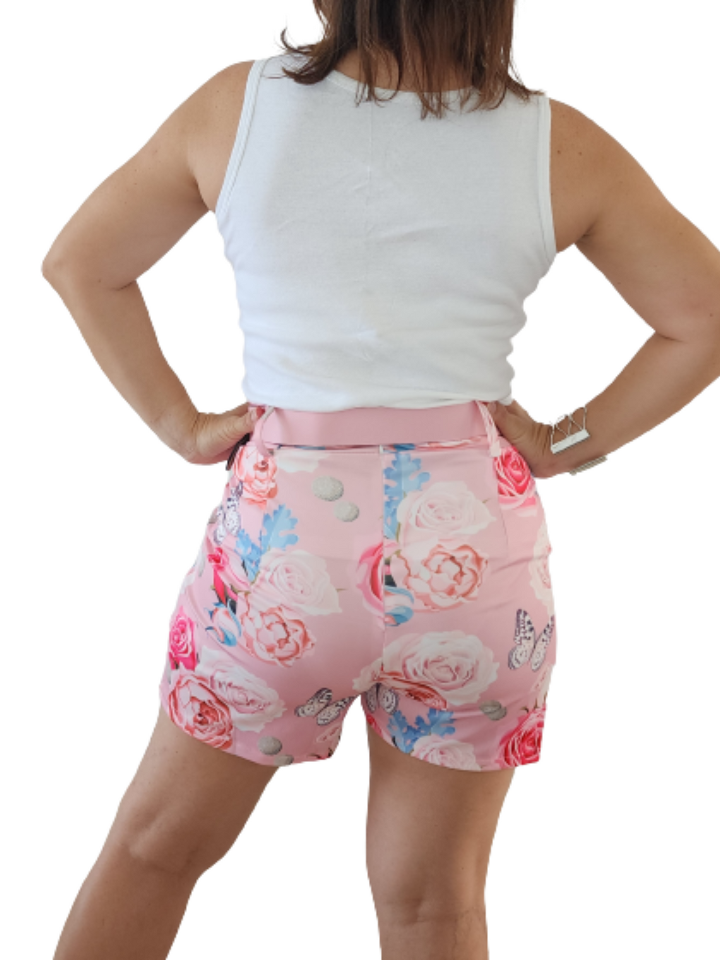 Pink Set with Belt and Jacket