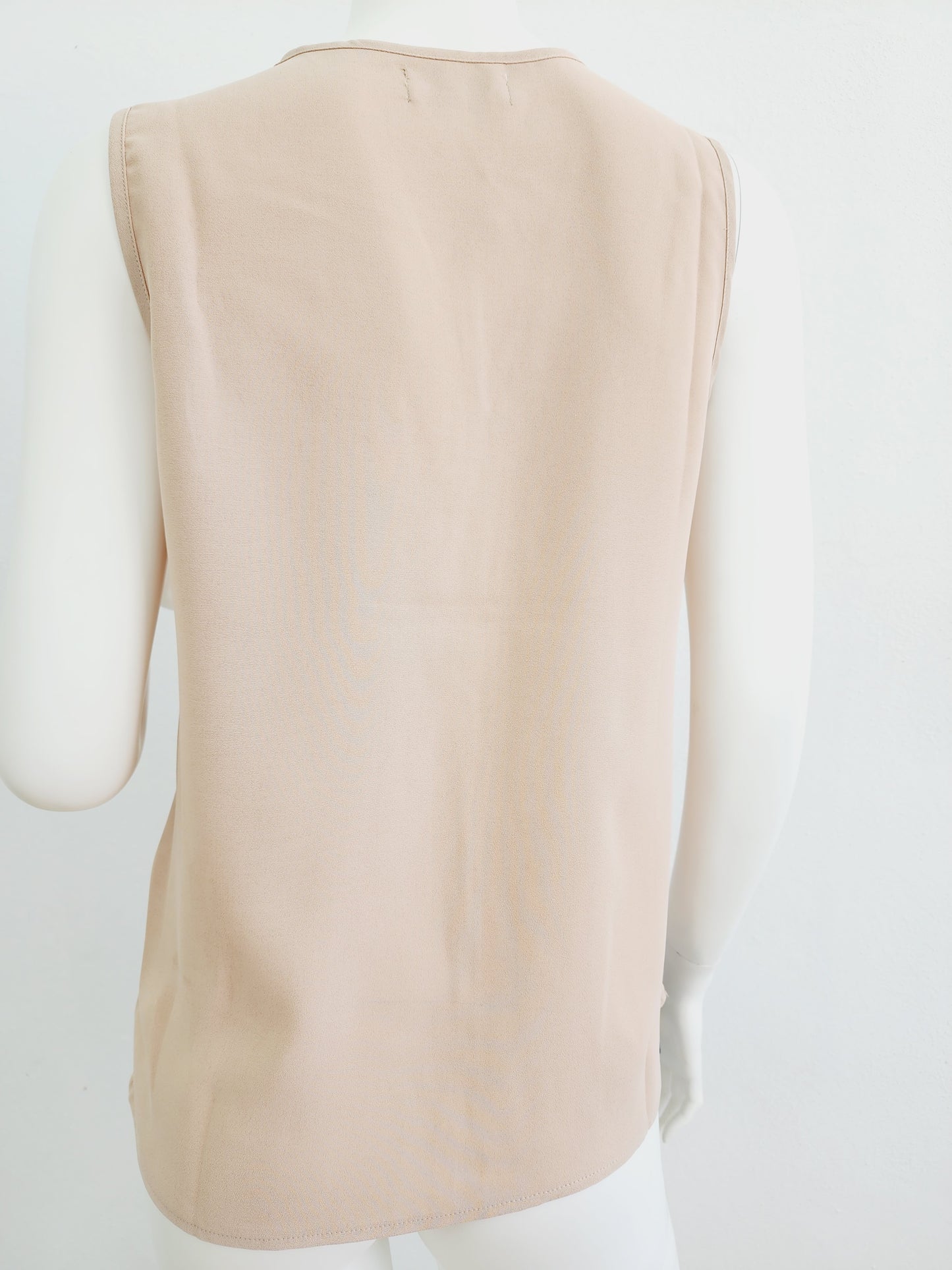 Cream V-neck top