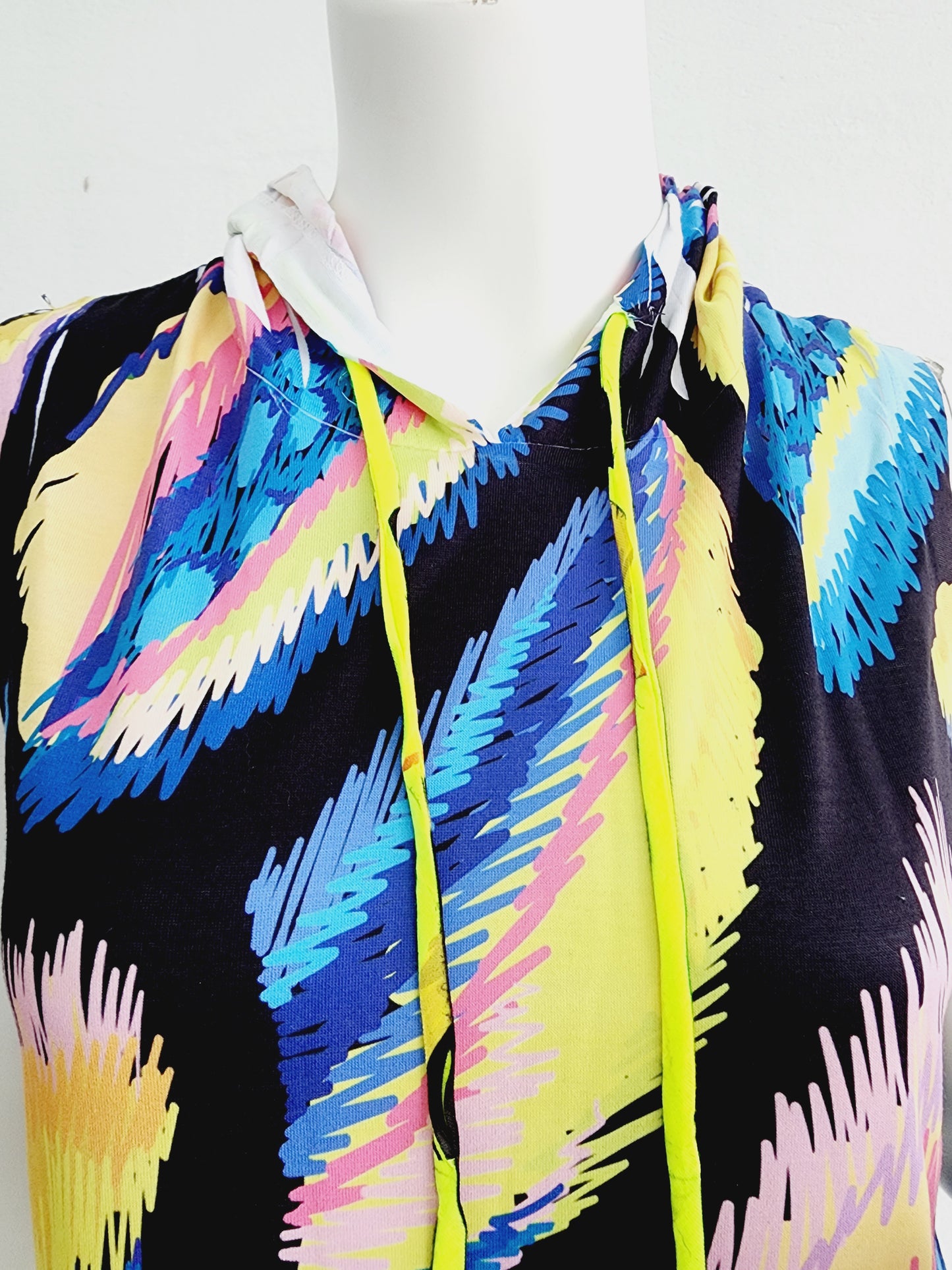 Abstract bright colors hoodie