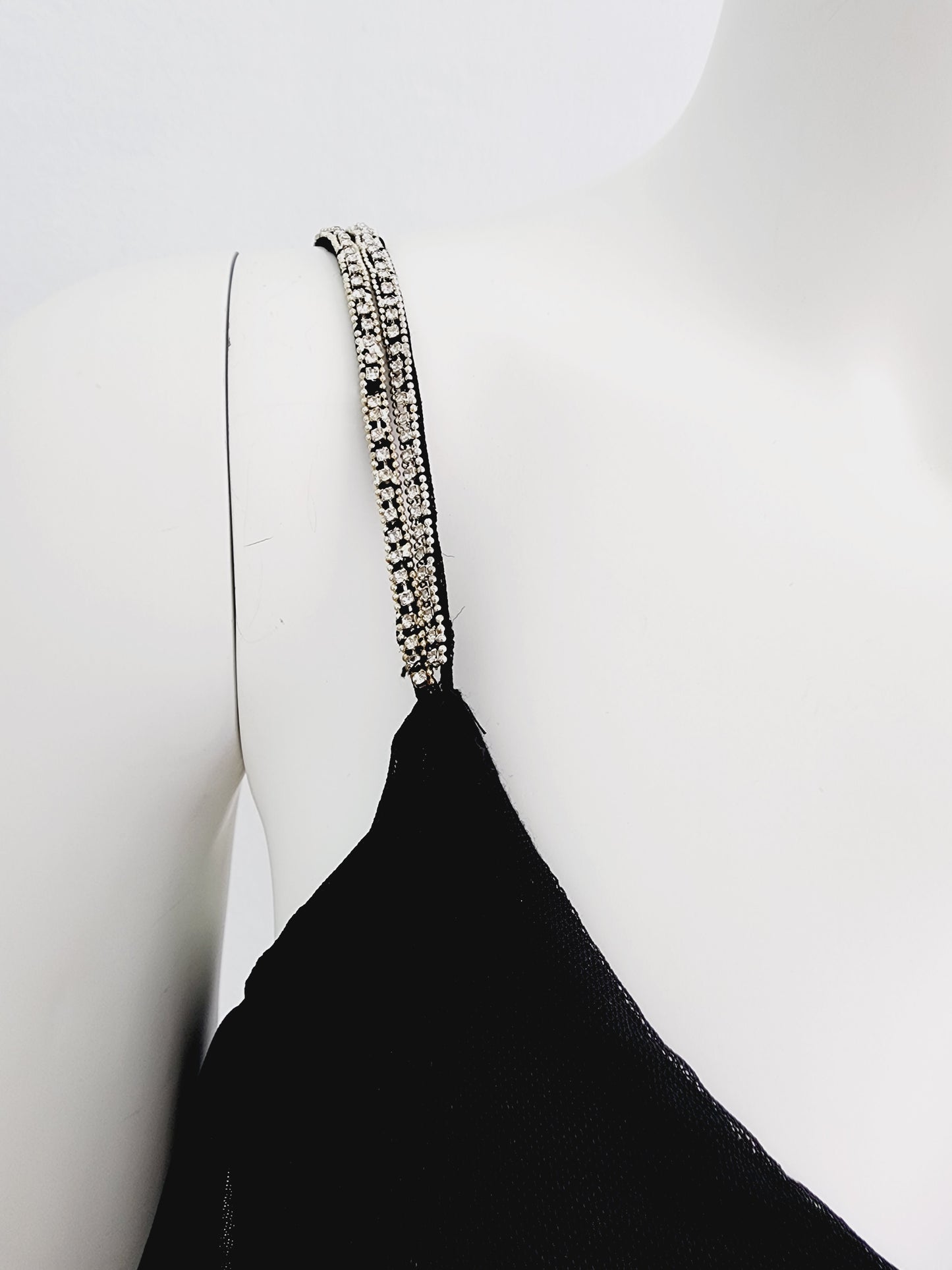 Layered Black Cuff Top