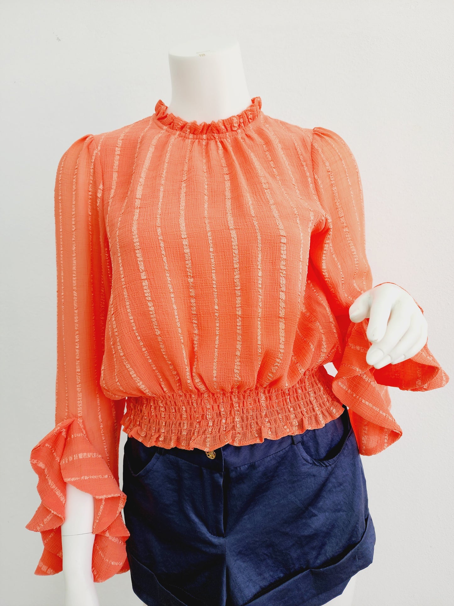 Orange rumbera top