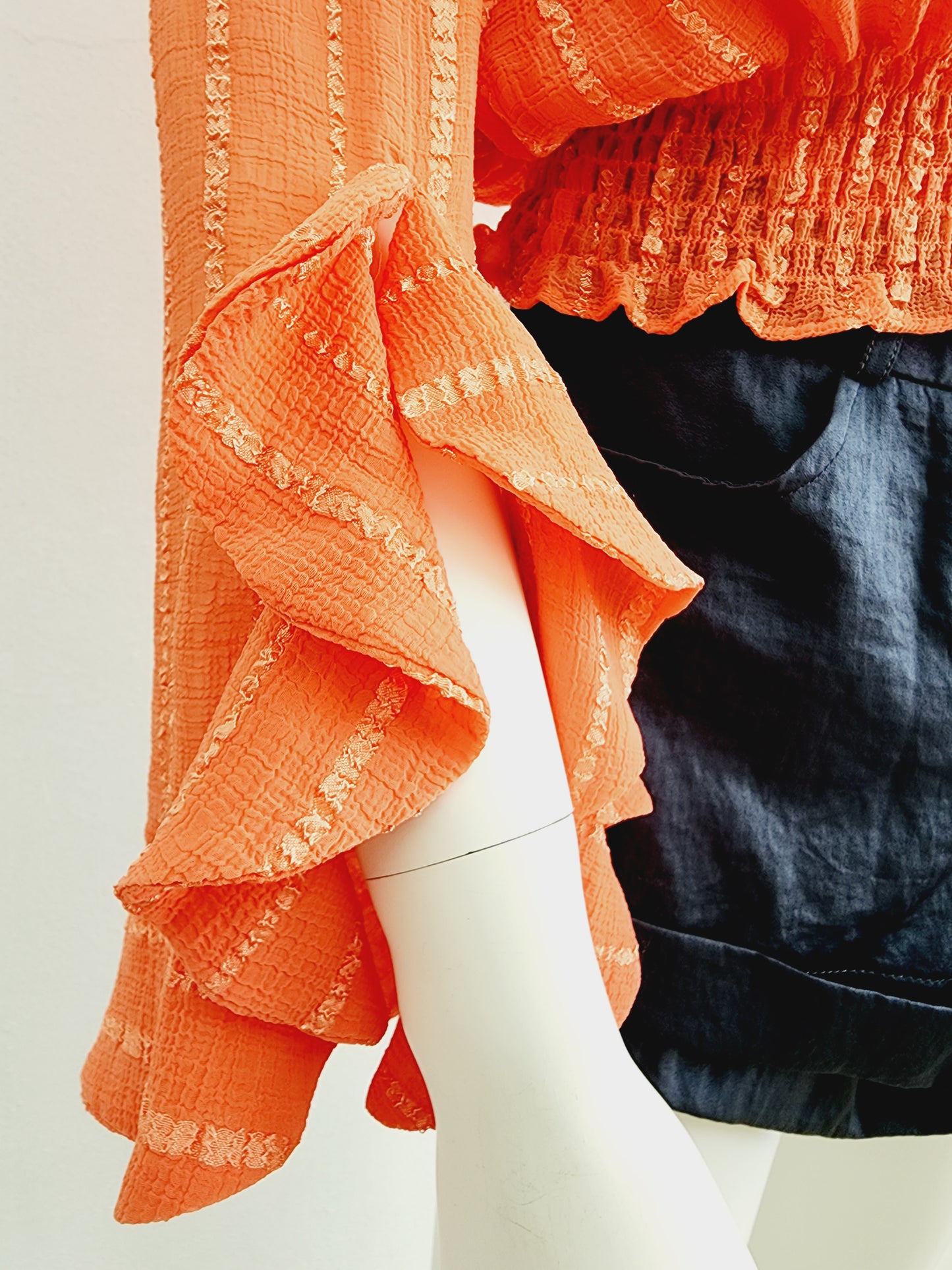 Orange rumbera top