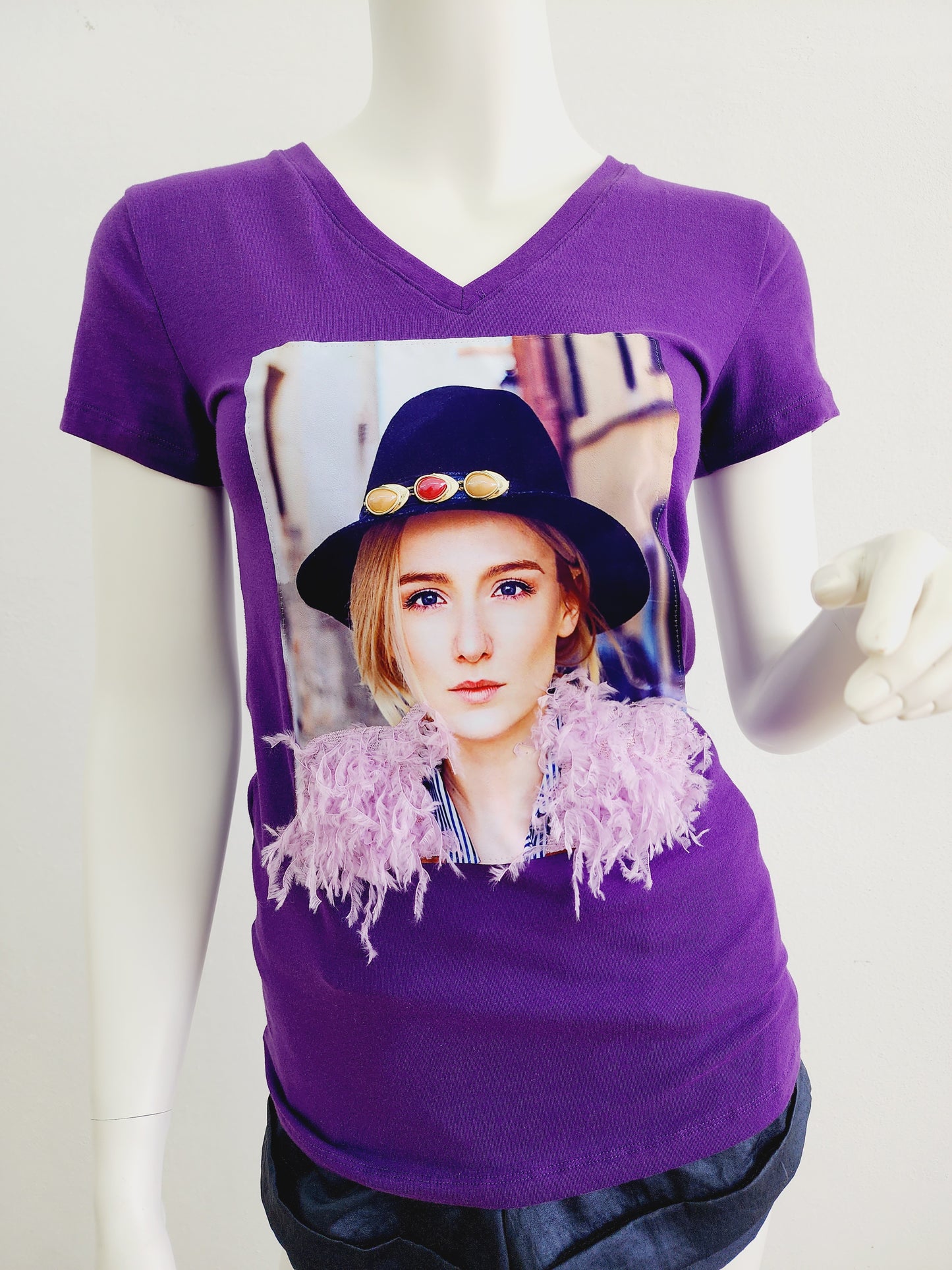 Purple Graphic tee