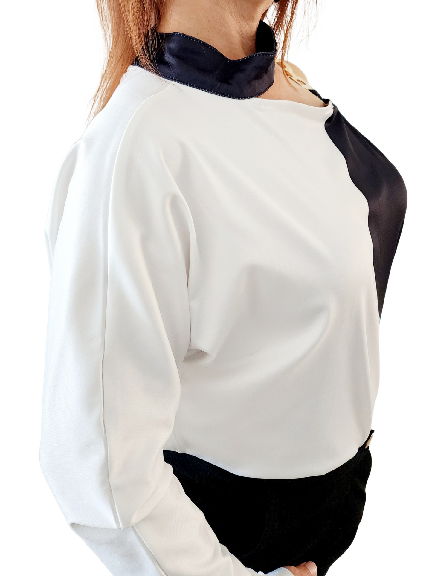Dualidad Divina – Blusa Blanco & Negro 🖤🤍