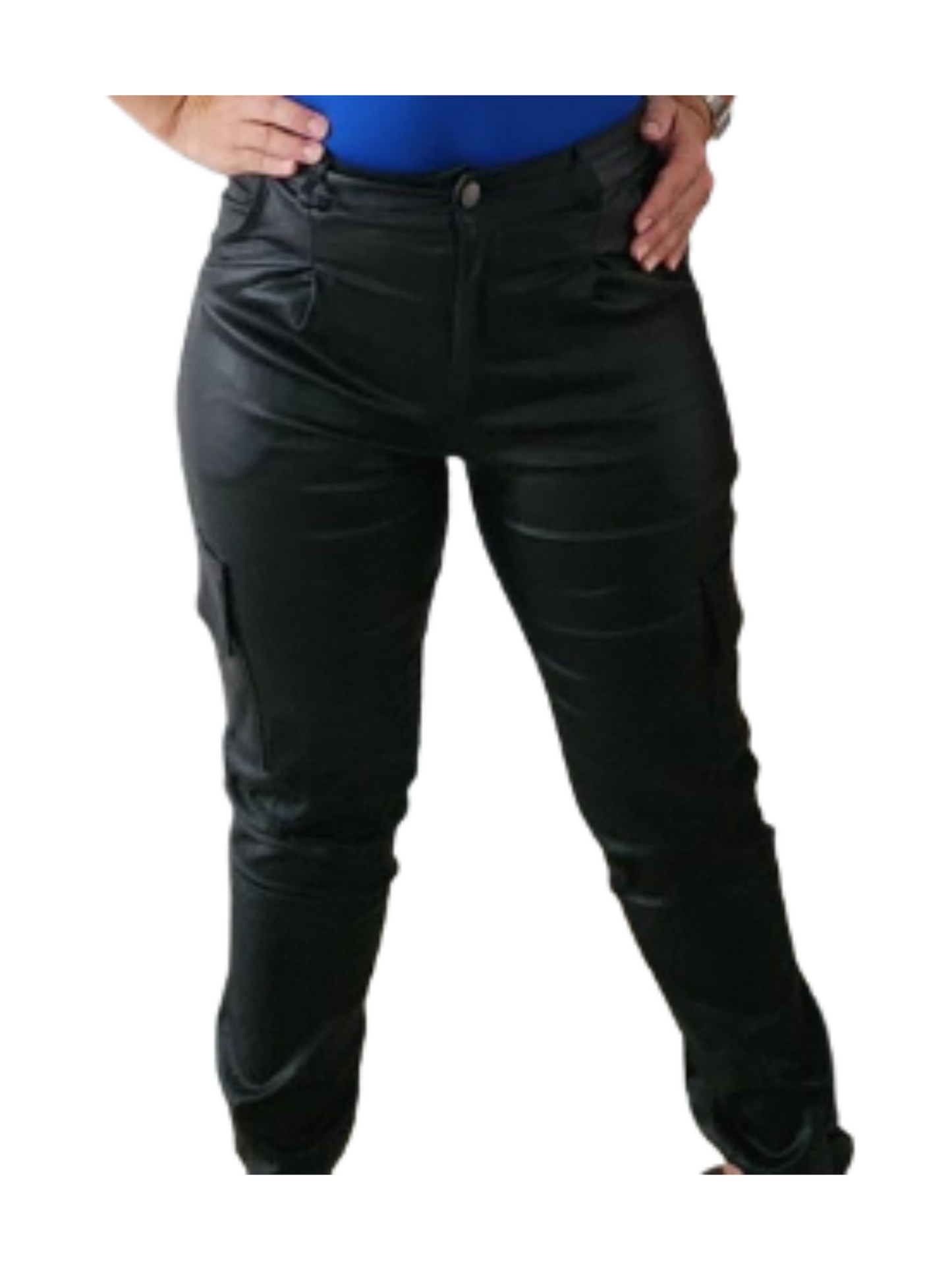 Leather black pant