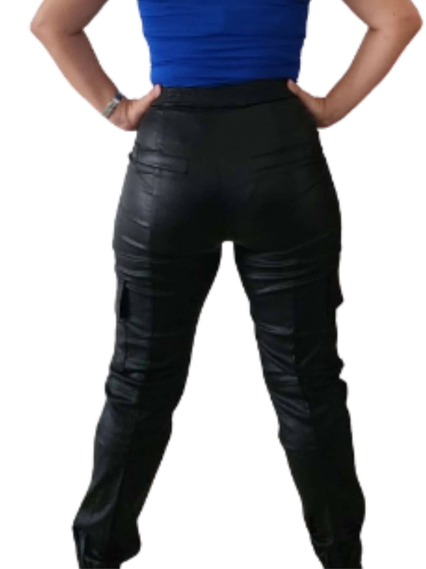 Leather black pant