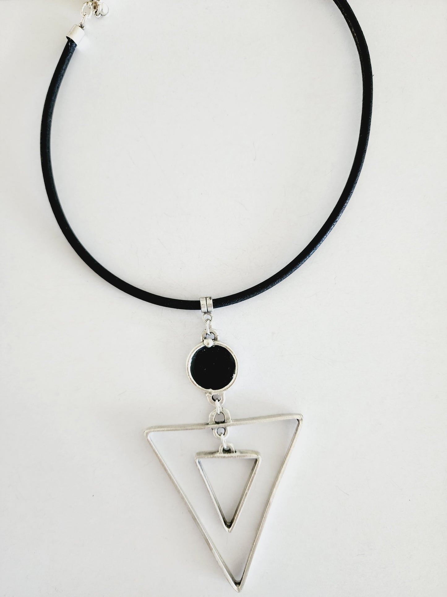 Turkish necklace and double triangle bracelet Set
