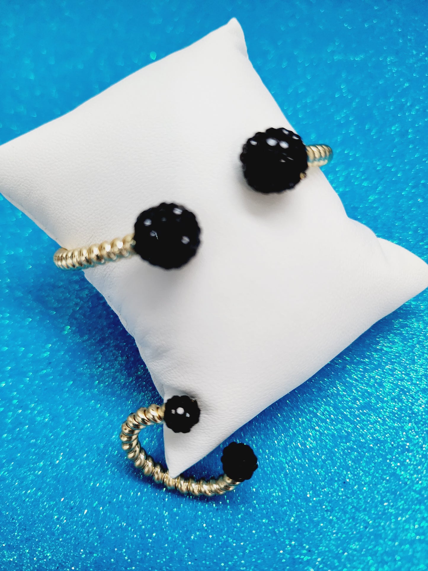 Golden Turkish line bracelet and ring set