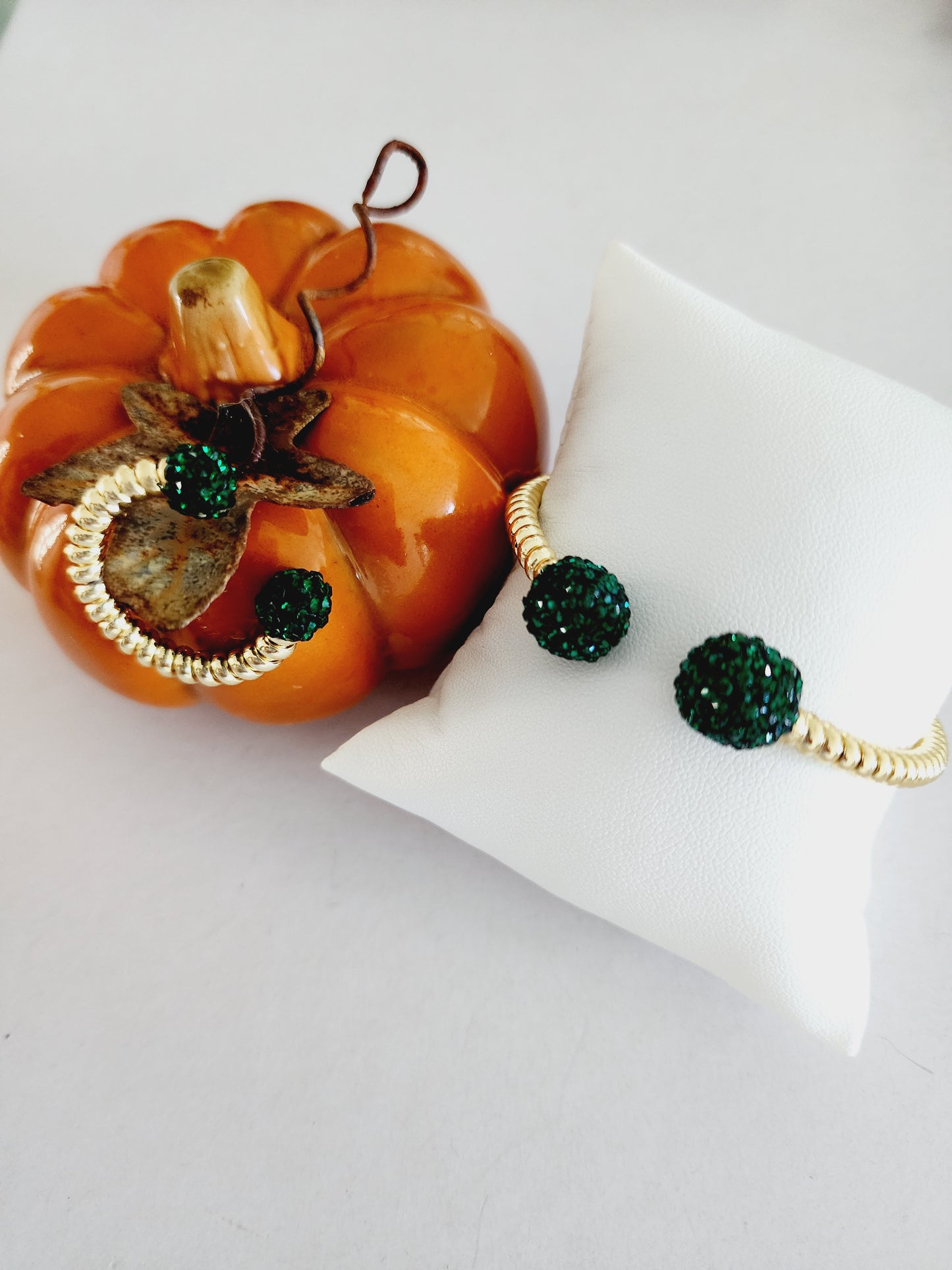 Golden Turkish line bracelet and ring set
