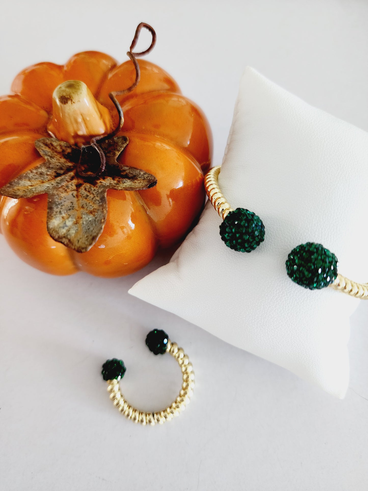 Golden Turkish line bracelet and ring set