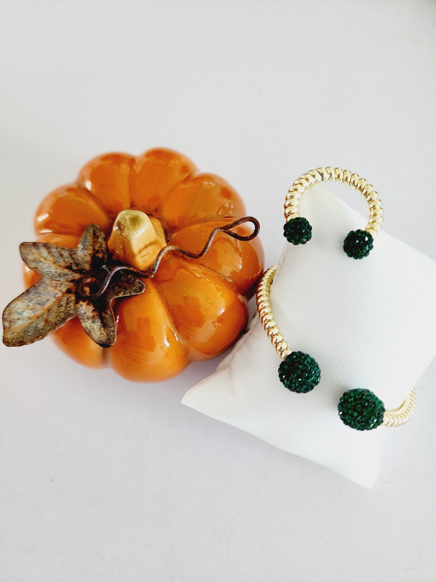 Golden Turkish line bracelet and ring set
