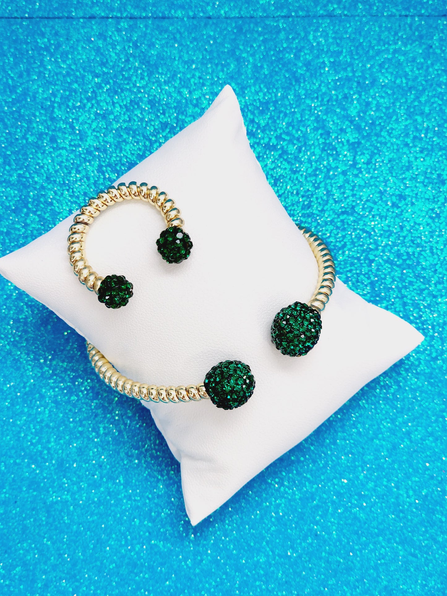 Golden Turkish line bracelet and ring set
