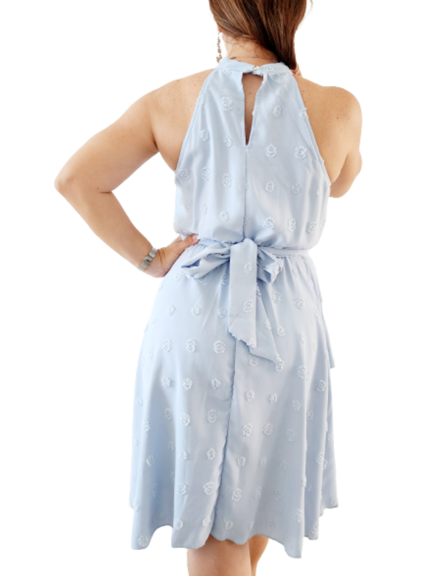 Baby blue dress