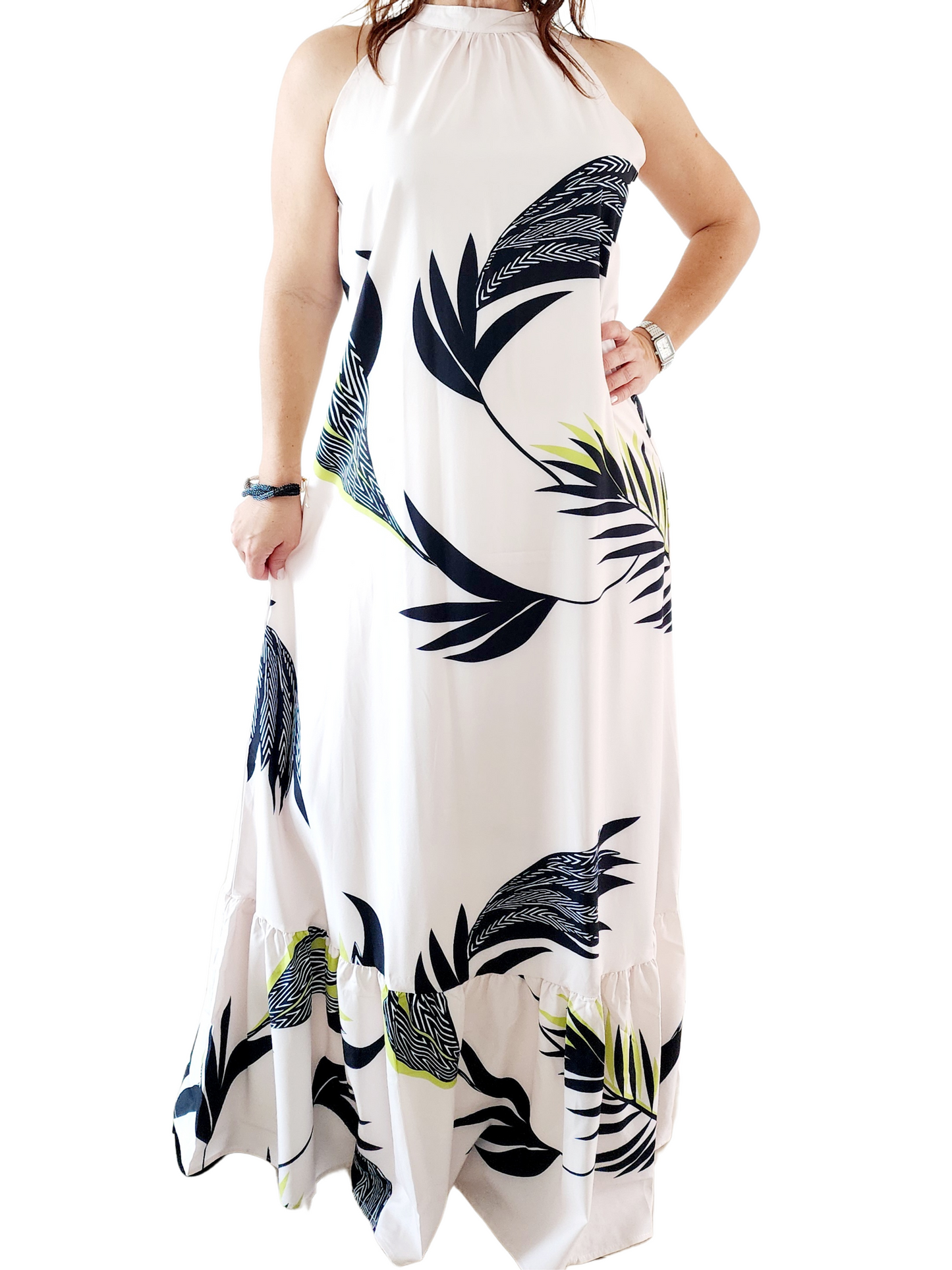 🌿Hojas de Encanto - Traje largo de hojas