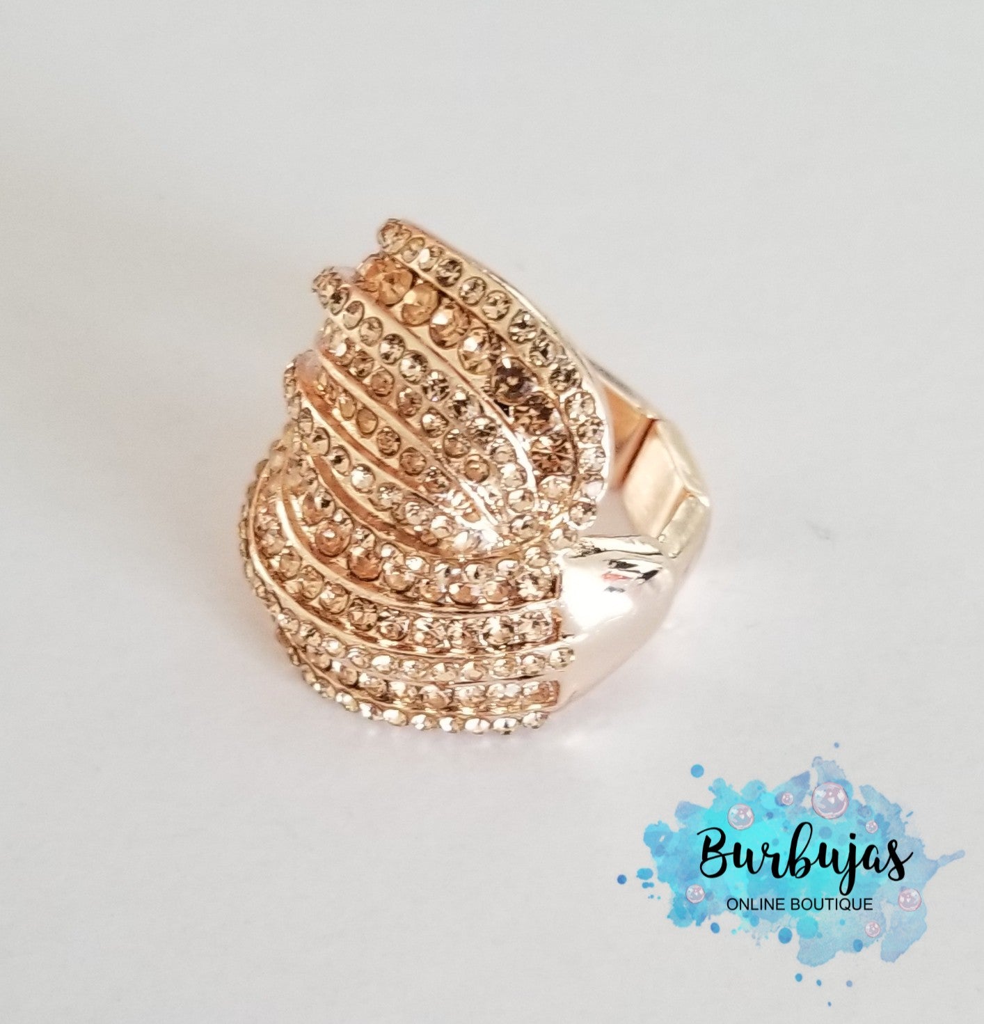 Hope color rainstone ring