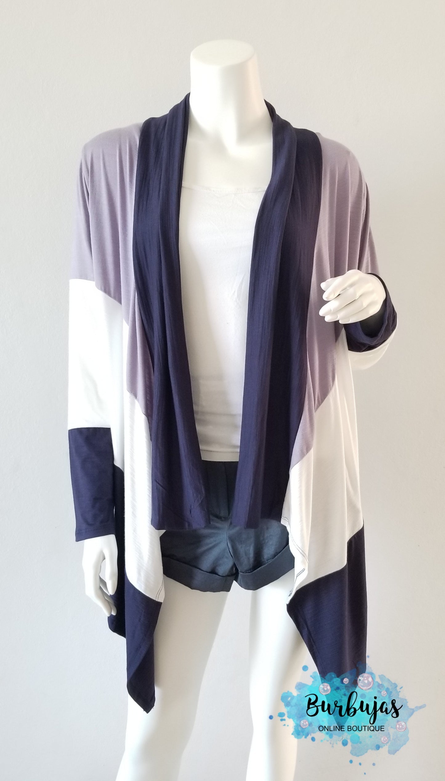 Blue Combo Cardigan