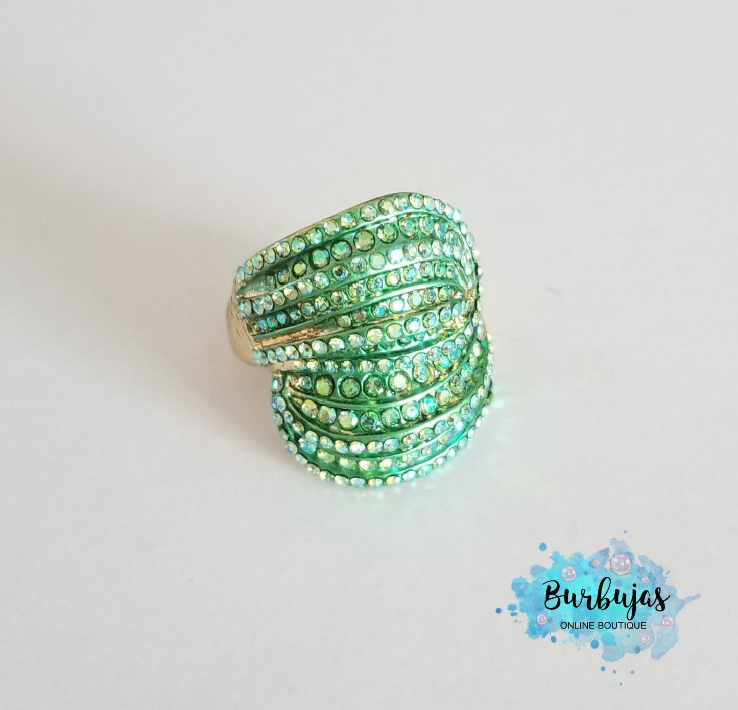 Hope color rainstone ring