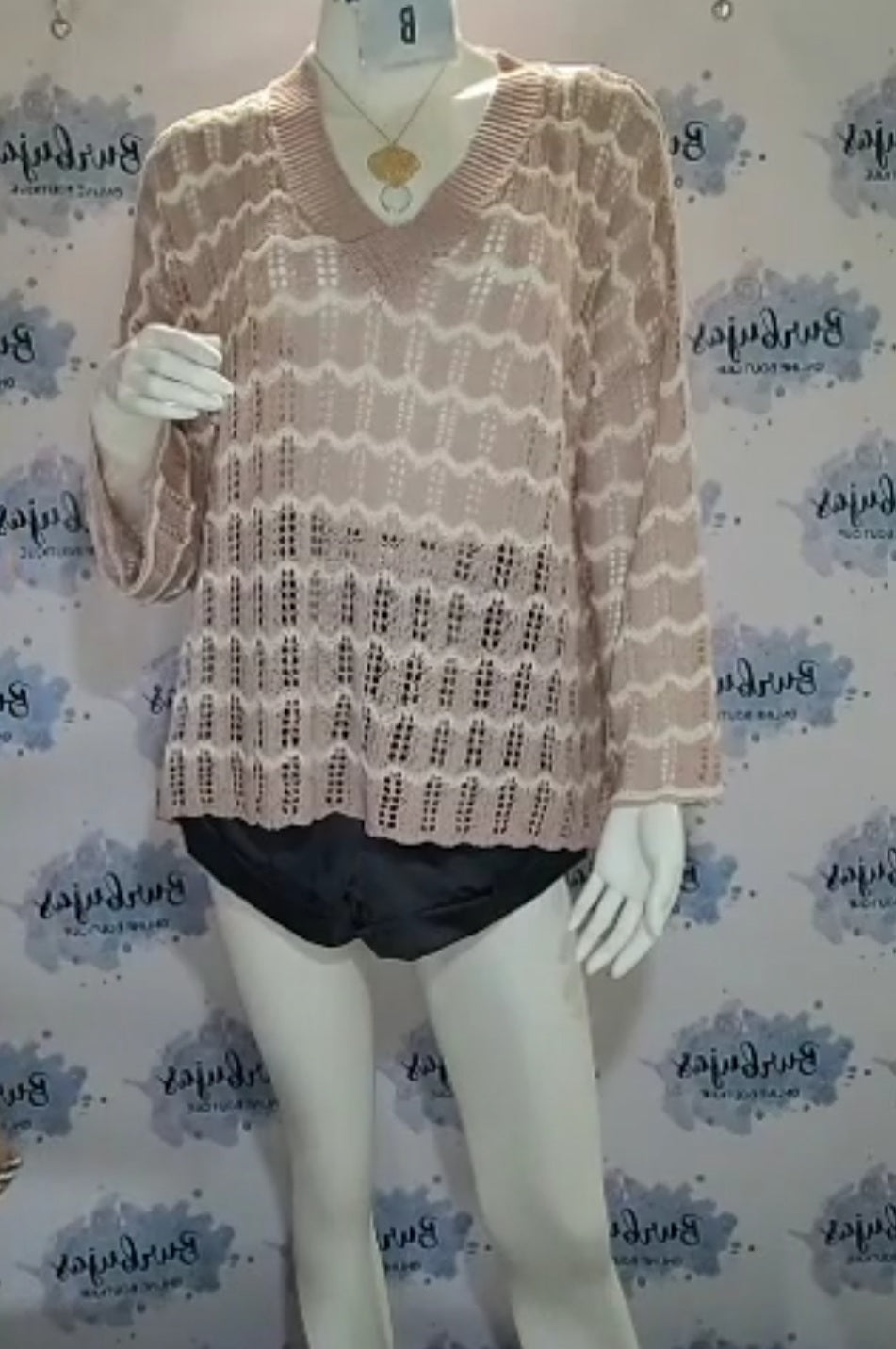 Old pink knitted top