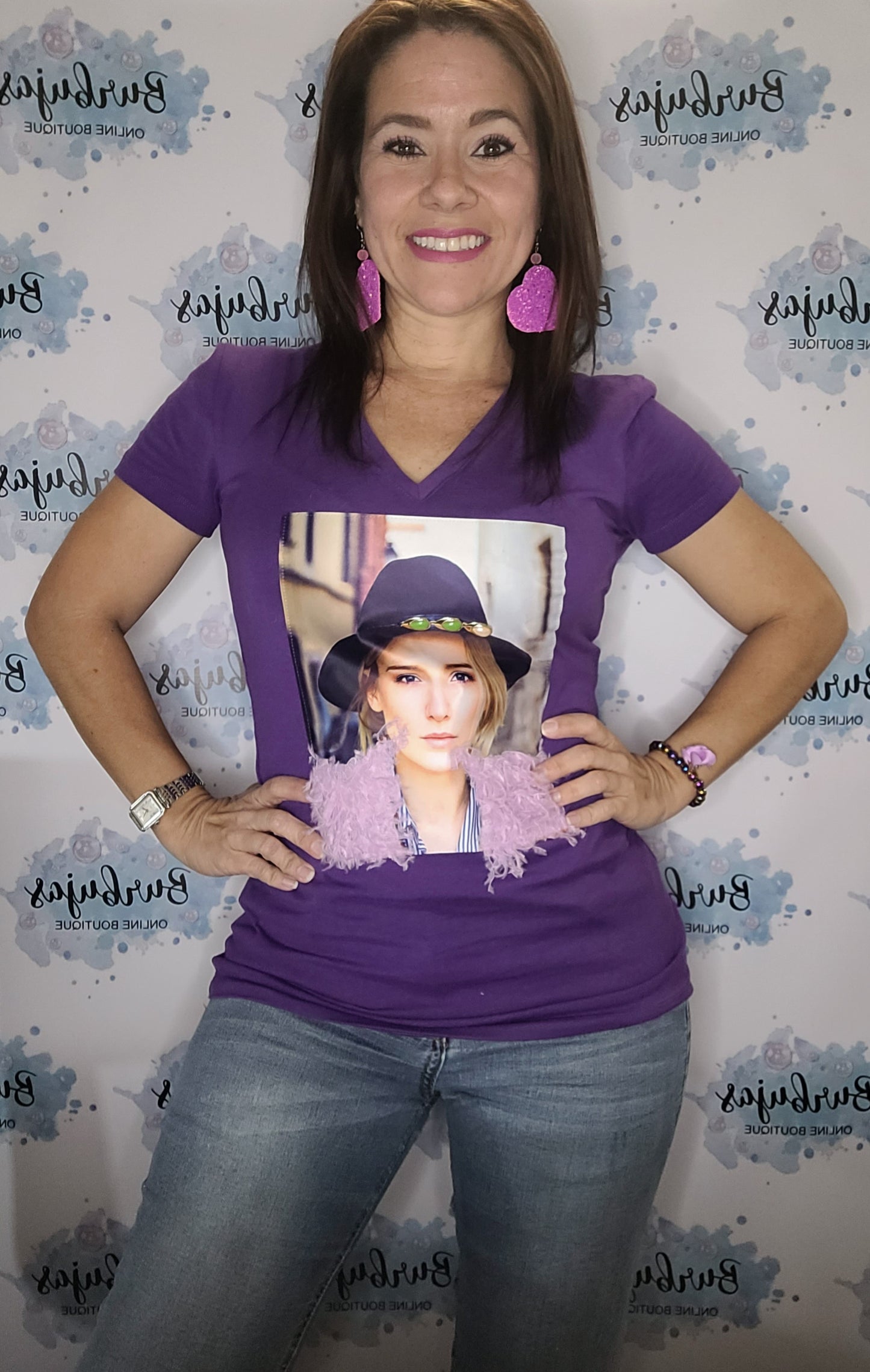Purple Graphic tee