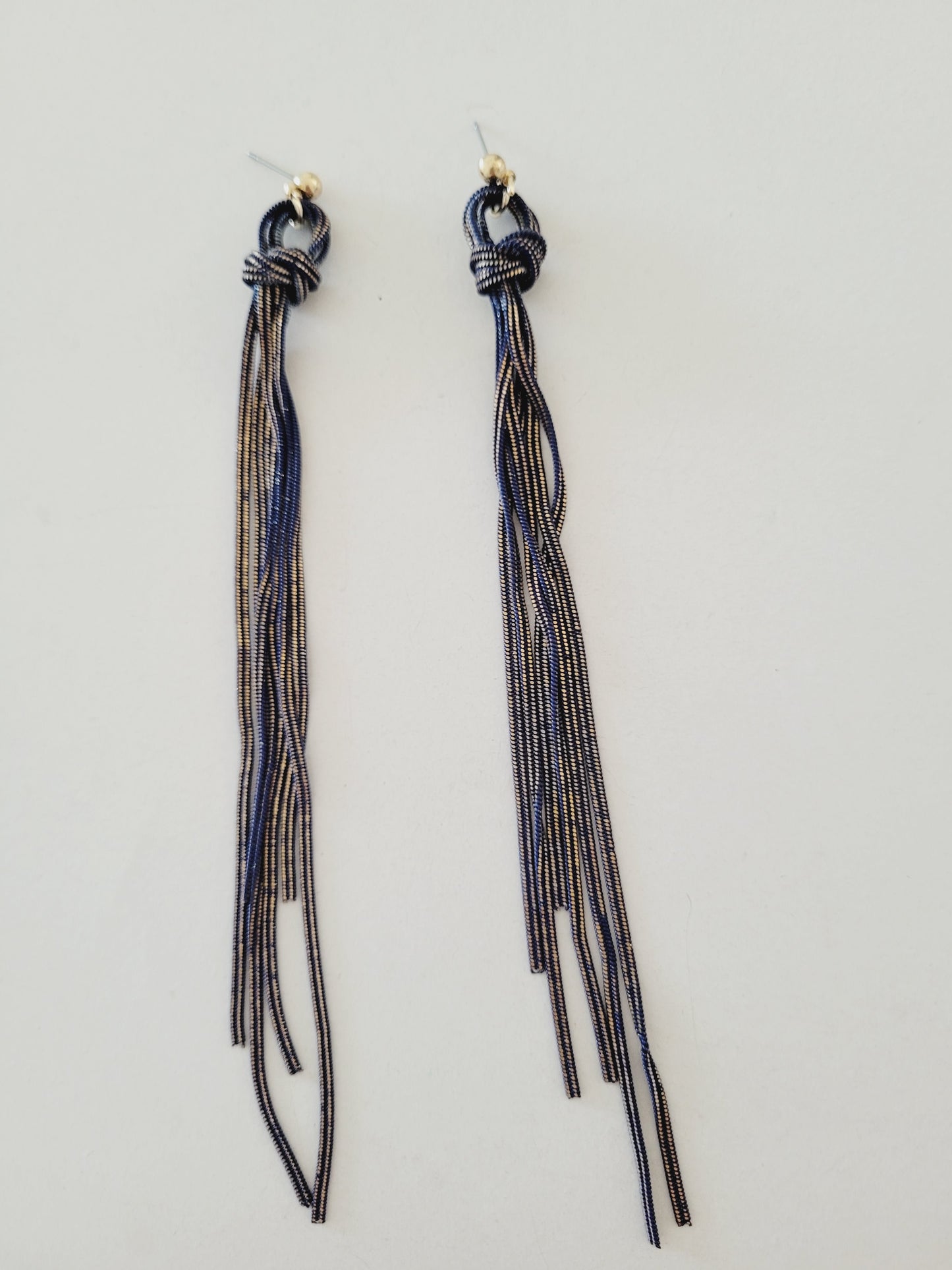 Long fringe earring