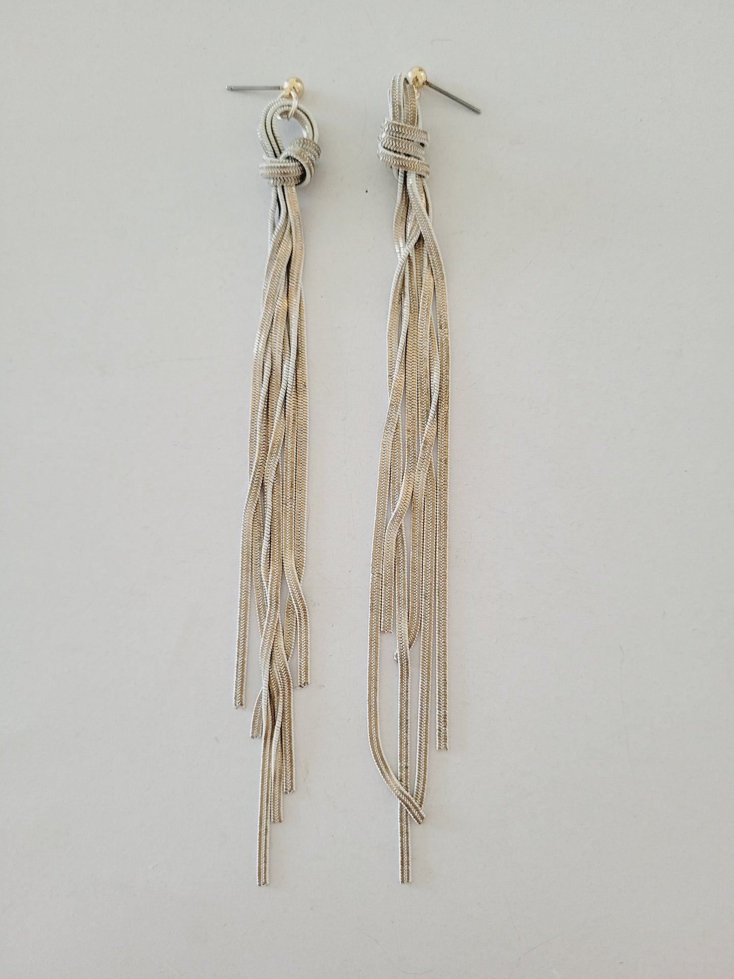 Long fringe earring