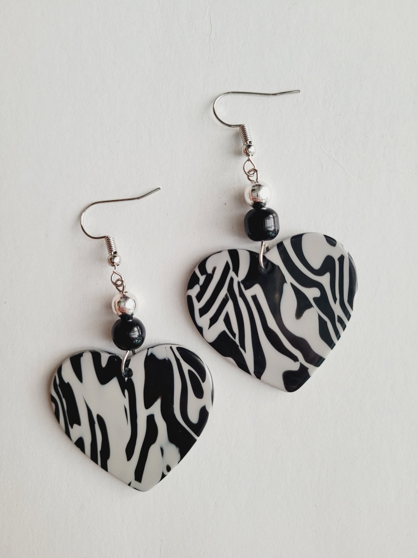 Animal Print Heart Earring