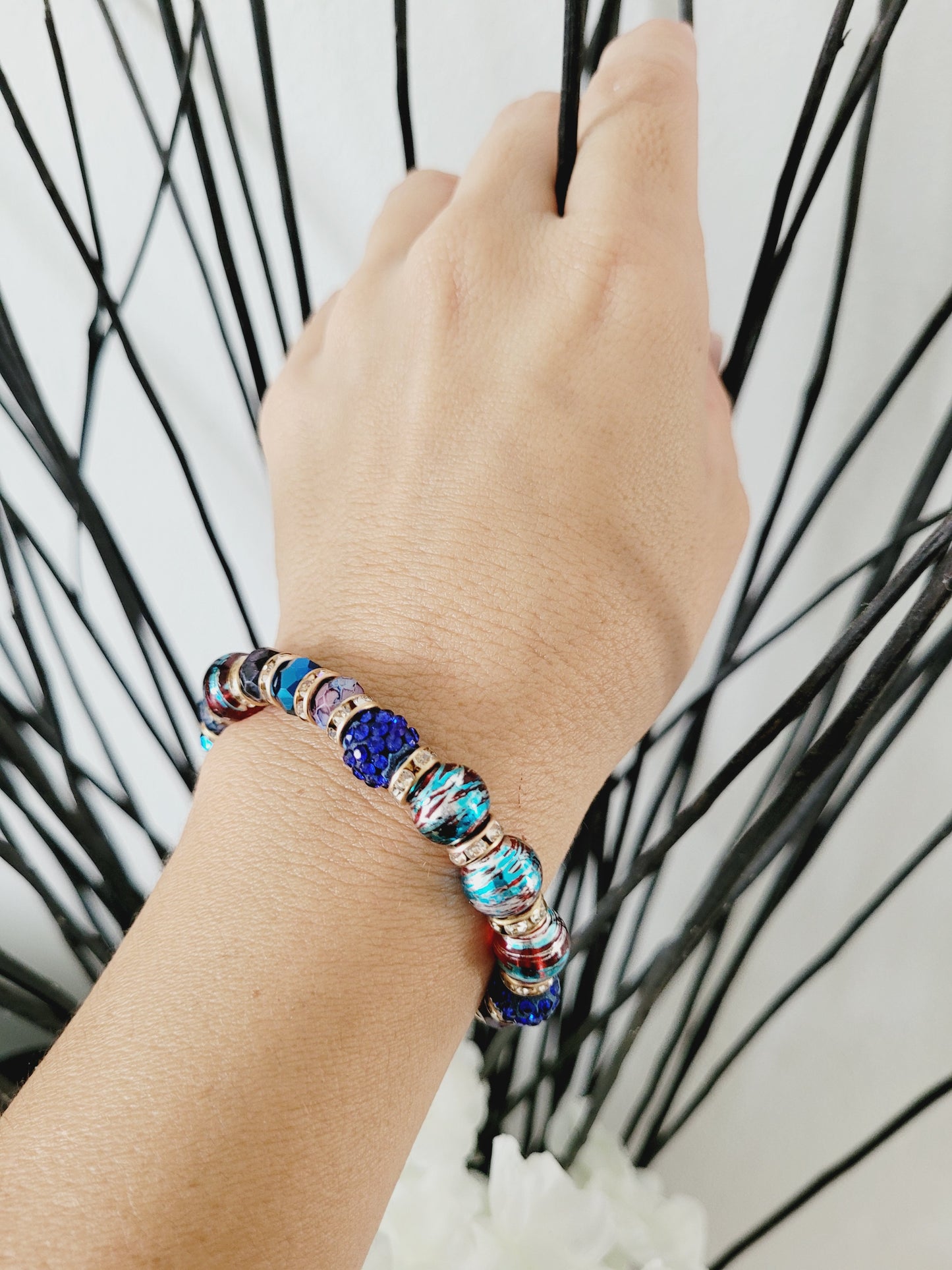 Colored beads bracelets