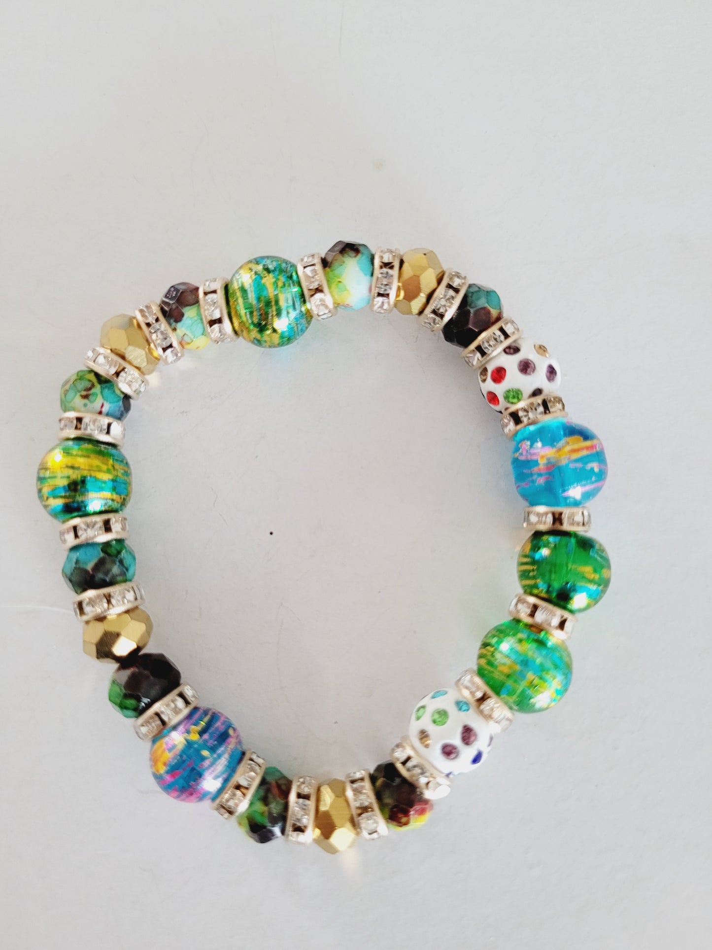Colored beads bracelets