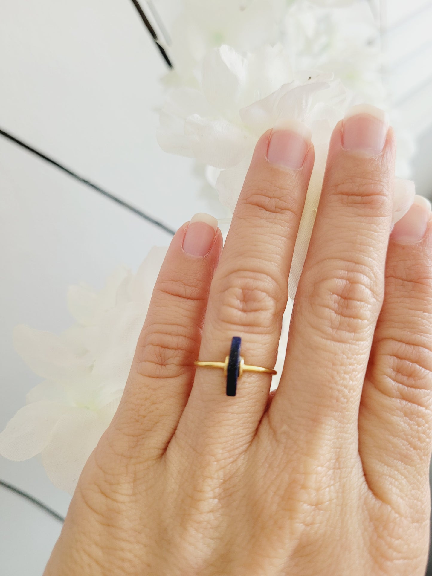 Blue stone ring