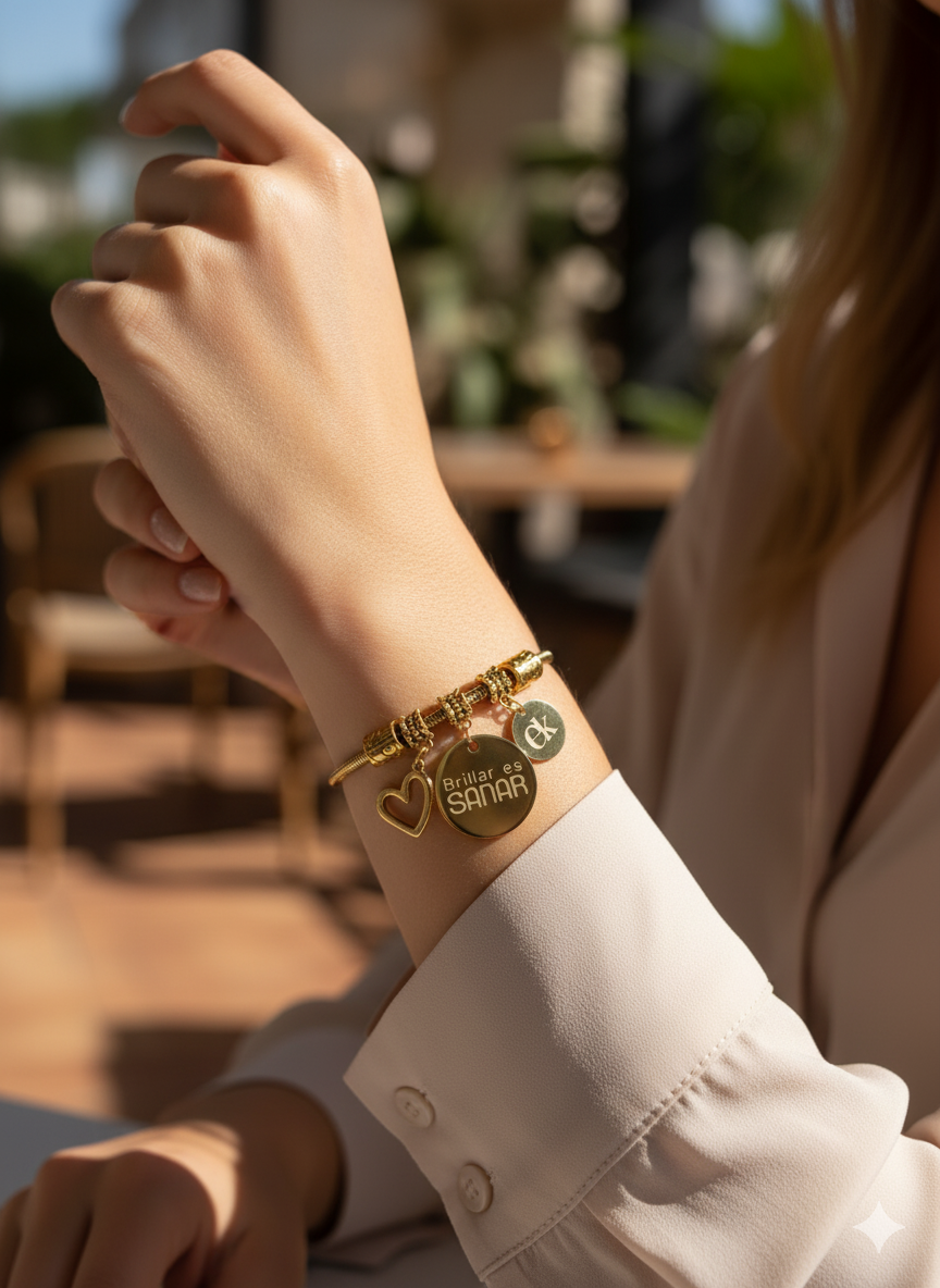 Pulsera Brillar es Sanar ✨💖