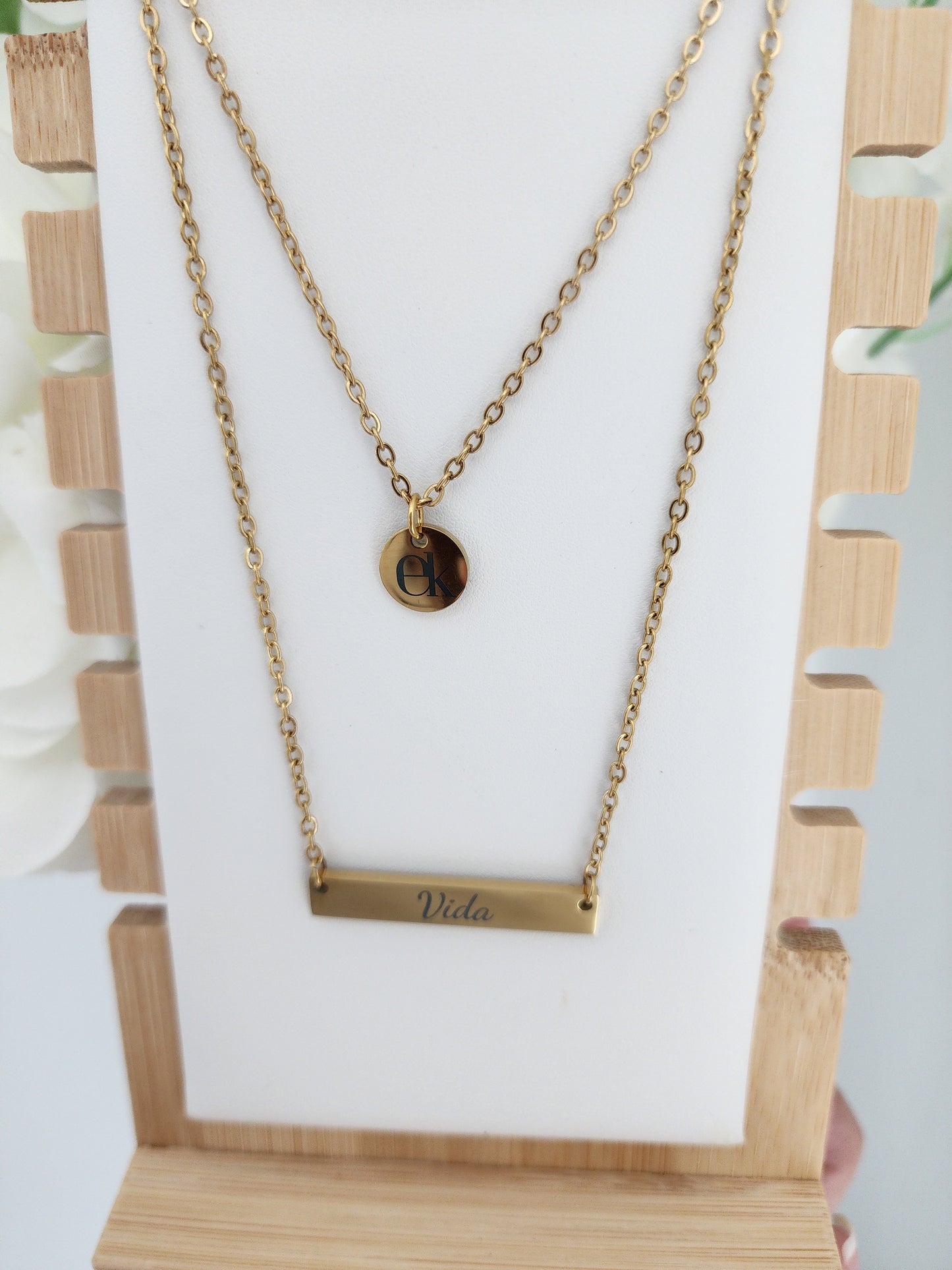 Cadena Doble - Vida ✨