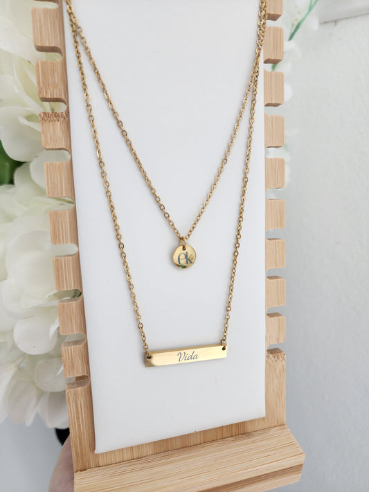 Cadena Doble - Vida ✨