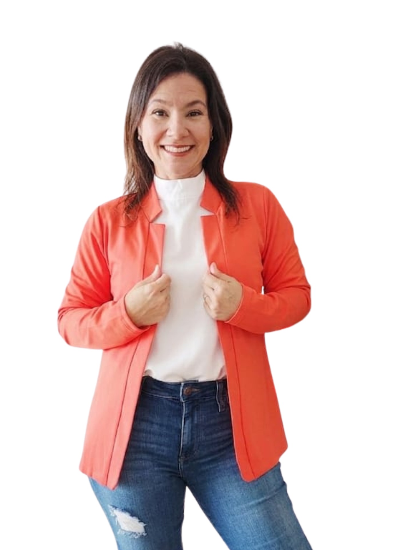 Blazer naranja vibrante
