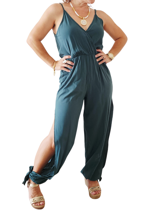 Jumpsuit Olivo “Elegancia Atada” 🌿