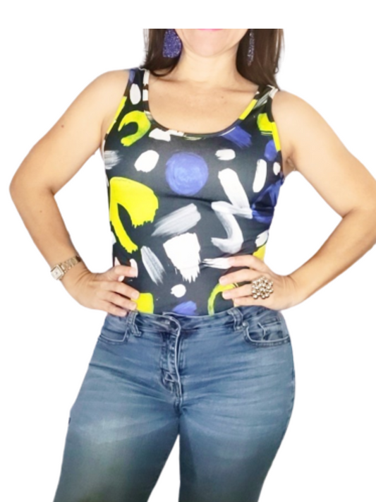 Bodysuit blue tones