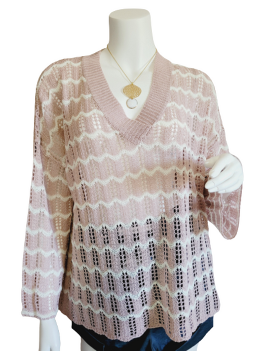Old pink knitted top