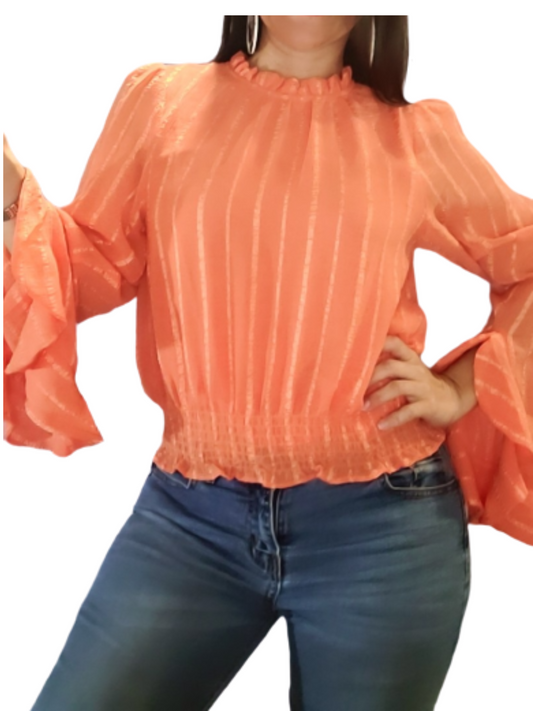 Orange rumbera top