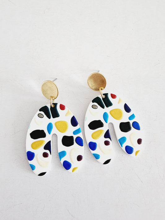 Mosaic style earrings