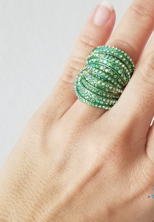 Hope color rainstone ring