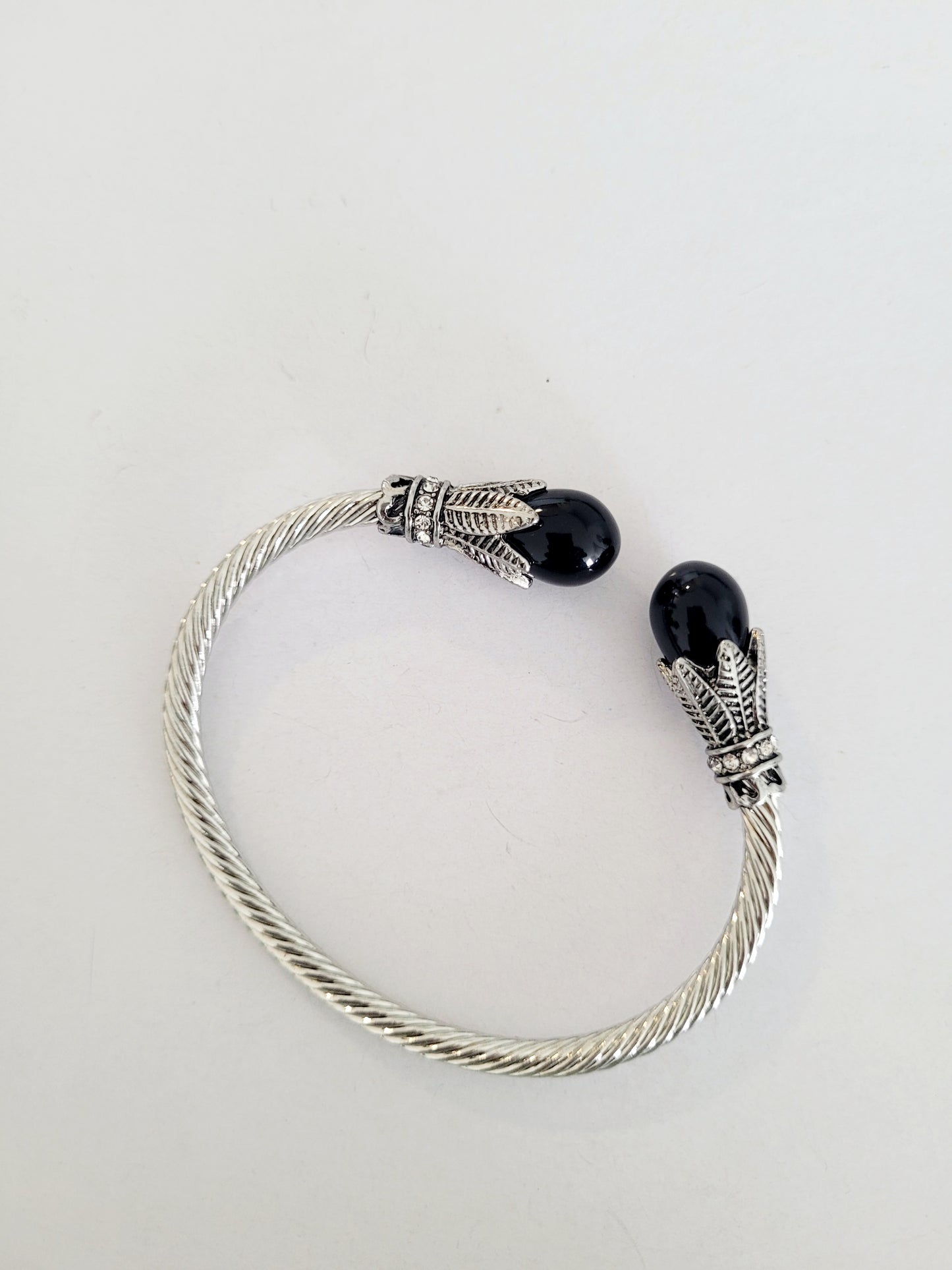 Black Ball Silver Bracelet